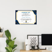 Poster Certificat Or de Réalisation de Reconnaissance Per (Bureau à domicile)