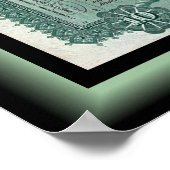 Poster Certificat Stock de Wabash Railroad Company ~ 1912 (Coin)