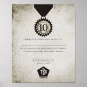 Poster Certificat universel d'attribution d'anniversaire  (Devant)