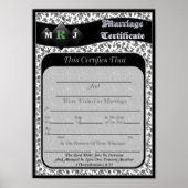 Poster Certificats de mariage (Devant)