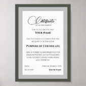 Poster Certificats de matrice versatile (Devant)