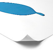 Poster Cerulean Géométrique Dream Abstrait (Coin)