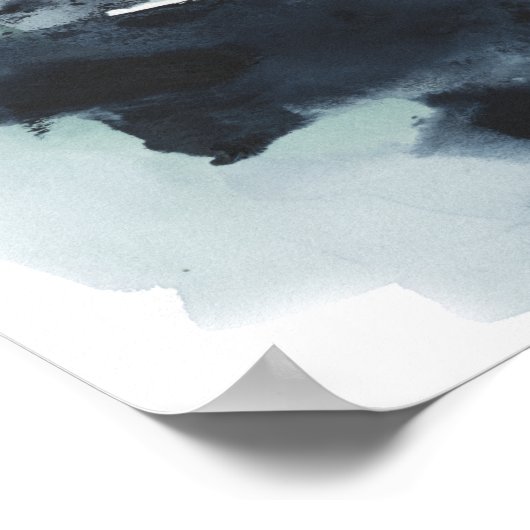 Poster Cerulean & Or (Coin)