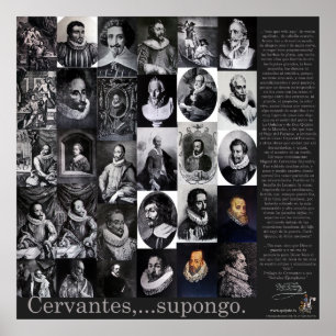 Poster Cervantes,...Supongo -Poster-400 Years Don Quijote