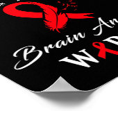 Poster Cerveau Aneurysme Guerrier Je vais bien (Coin)