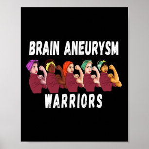 Poster Cerveau Aneurysme Survivant Guerriers Conscience C