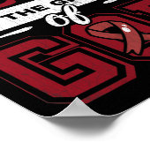 Poster Cerveau Aneurysme Survivant Indestructible Sensibi (Coin)