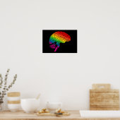 Poster Cerveau arc en ciel (Cuisine)