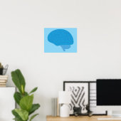 Poster Cerveau Bleu (Bureau à domicile)