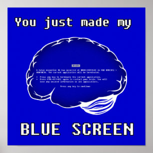 Poster Cerveau BSOD
