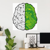 Poster Cerveau de la carte mère (Bureau à domicile)