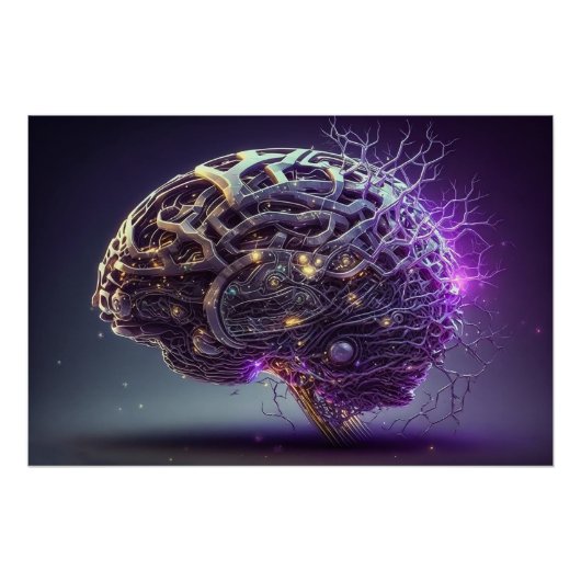 Poster Cerveau de science-fiction (Devant)