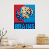 Poster Cerveau de zombie (Cuisine)