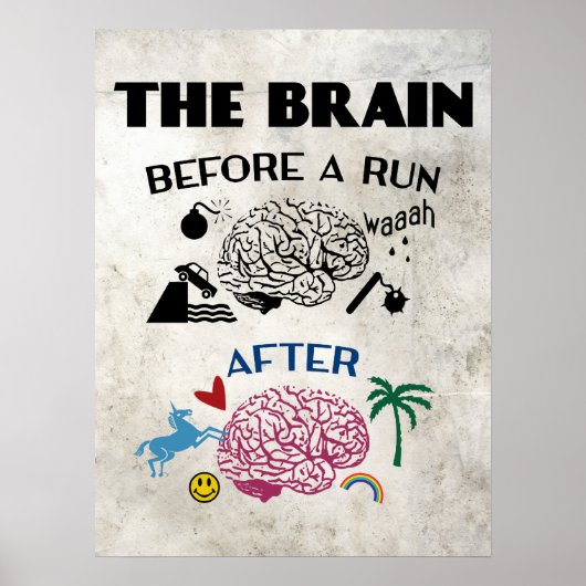 Poster Cerveau des coureurs (Devant)