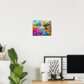Poster Cerveau en chiffres (Bureau à domicile)