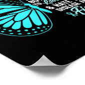 Poster Cervical Cancer Awareness Butterfly Quote Suprt  (Coin)