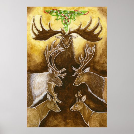 Poster Cervidés (Devant)