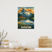 Poster Cervin majestueux : Lakeside Bliss en Suisse (Cuisine)