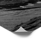 Poster Cervin noir et blanc face nord (Coin)