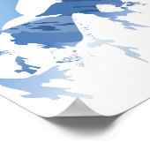 Poster Cervin, Zermatt, Suisse, Ski (Coin)