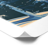 Poster Cervinia Ski Print - Italie 1 (Coin)