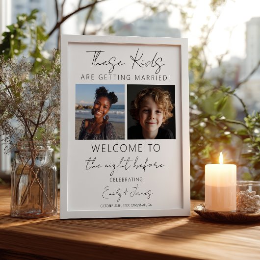 Poster Ces Enfants Se Marient Dîner De Répétition