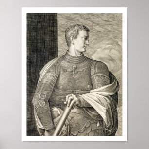 Poster César Caesar Caligula (12-41 AD) Empereur de Rome