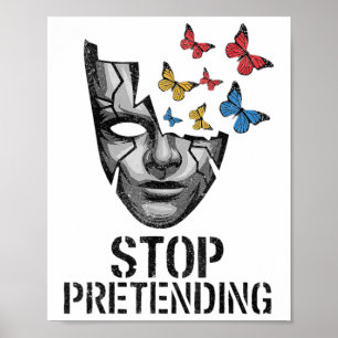 Poster Cessez De Prévenir La Manifestation Politique Anti