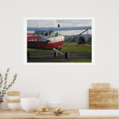 Poster Cessna 172 et Schweizer 300C (Cuisine)