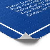 Poster Cessna 172 Skyhawk - Plan directeur de l'avion AD (Coin)