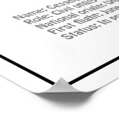 Poster Cessna 172 Skyhawk - Plan directeur de l'avion BD (Coin)