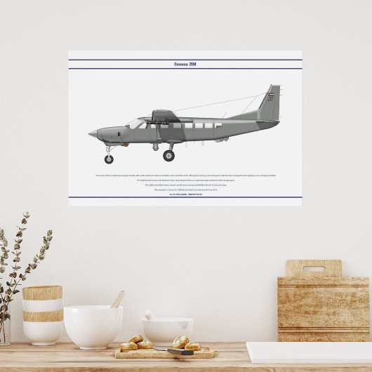 Poster Cessna 208 EAU (Cuisine)