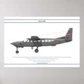 Poster Cessna 208 Liban (Devant)