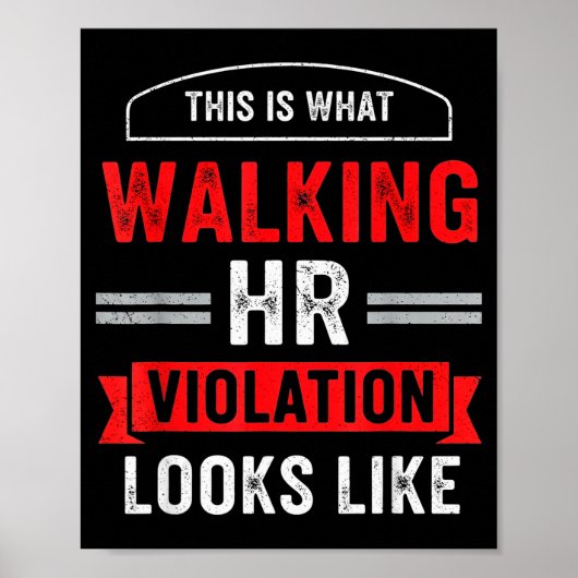 Poster C'est à quoi ressemble une violation de la DRH en  (Devant)