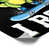 Poster C'est ainsi que je dévale les pentes en snowboard (Coin)