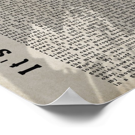 Poster C'est Alright Ma chanson Shadow Chanson Lyrique Wa (Coin)