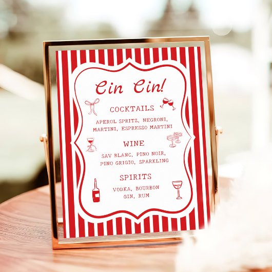 Poster C'est Amore Fête des mariées Bar