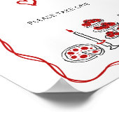 Poster C'est Amore Italian Red Fête des mariées Favors (Coin)