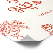 Poster C'est Amore Red Illustrated Cartes & Cadeaux (Coin)