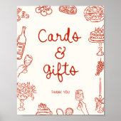 Poster C'est Amore Red Illustrated Cartes & Cadeaux (Devant)