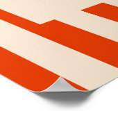 Poster C'est Amore Red Stripes Engagement Party Bienvenue (Coin)