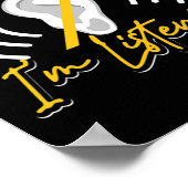 Poster C'est amusant comment vous pensez que j'écoute ASL (Coin)