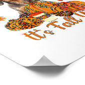 Poster C'Est Automne Y'all Dachshund Chien Automne Écharp (Coin)