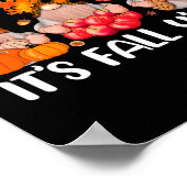 Poster C'est automne Y'all Gnomes Thanksgiving Halloween (Coin)