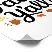 Poster C'est automne Yall Halloween chauves-souris Citrou (Coin)