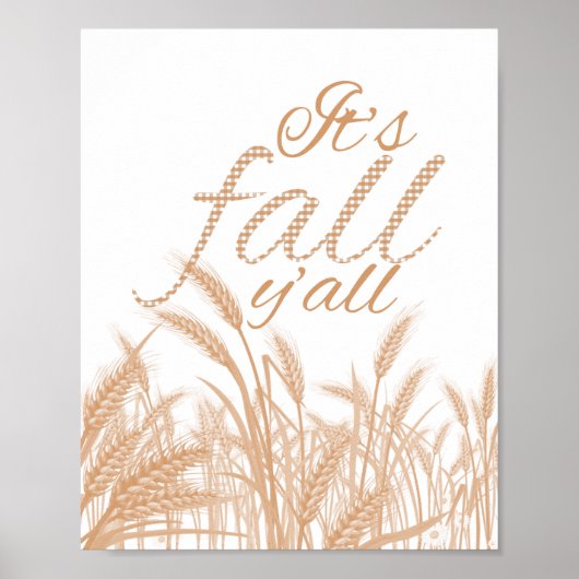 Poster C'est Automne Y'all Vertical Print (Devant)