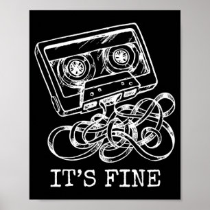 Poster C'est bien cassette rétro années 90 musique