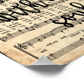 Poster C'est bien Vintage Scripté Hymn (Coin)