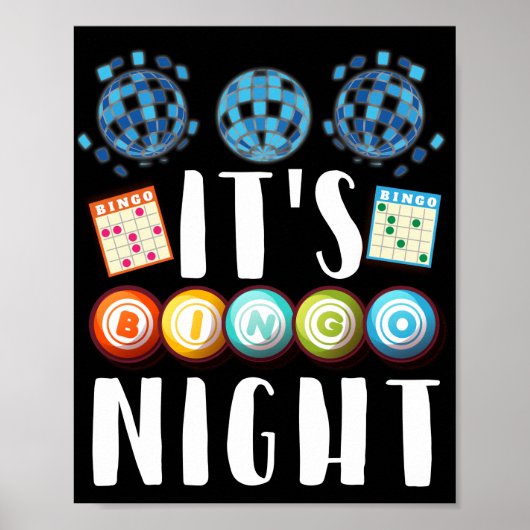 Poster C'Est Bingo Night Drôle Lucky Jeu (Devant)