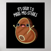Poster C'est bon de faire de Mis-Steaks Steak Pun Dark BG (Devant)